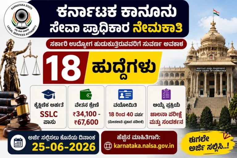 KSLSA Recruitment 2026